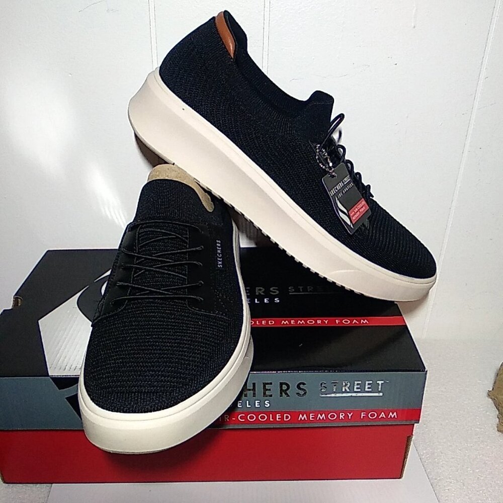Skechers Los Angeles Court Break Schooner 183173 Air Cooled Mens Size 11.5